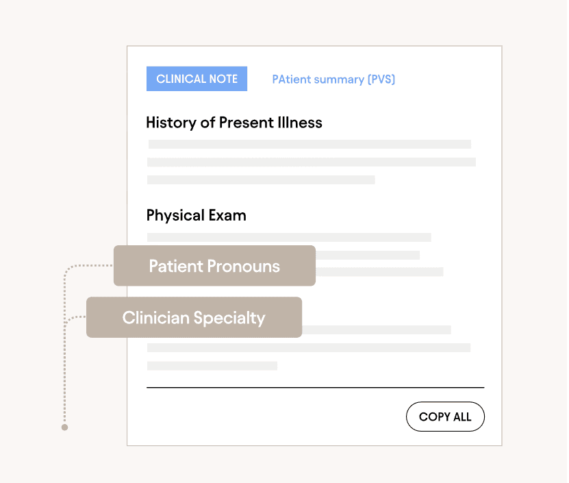 Clinical AI notes with deep contextual awareness