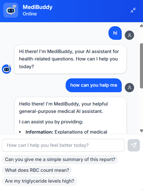 MediBuddy AI Chatbot